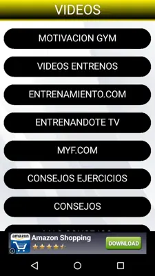 Musculación Fitness Gym android App screenshot 1